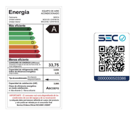 ECOMASTER - MIDEA 18.000 Btu/hr