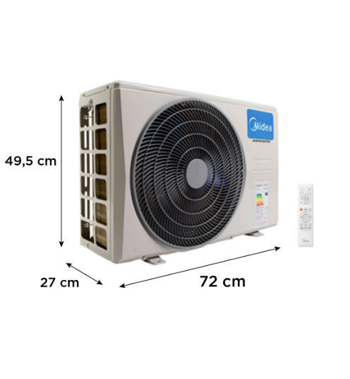 BREEZZELESS - MIDEA 9.000 Btu/hr