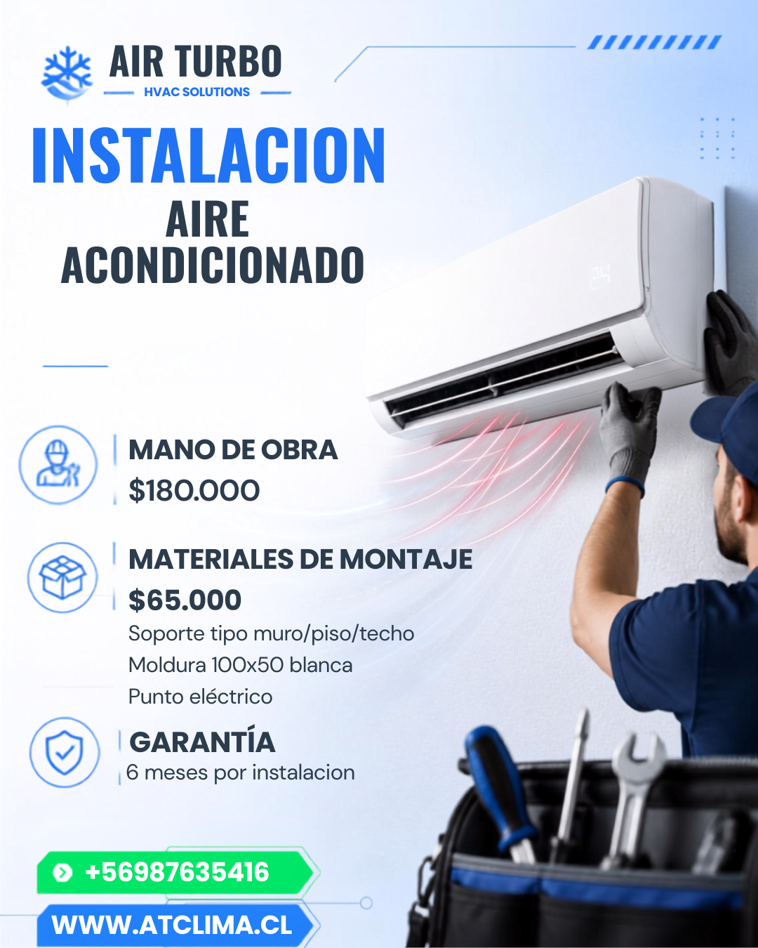 Instalación Aire Acondicionado